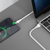 SZYBKI KABEL USB C USB-C 3A WZMACNIANY 1M ALUMINIOWE KOŃCÓWKI RECCI