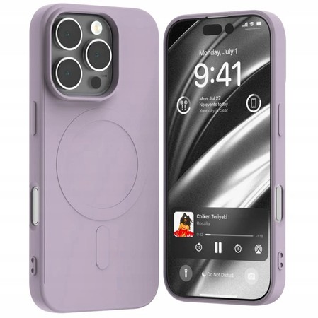 ETUI MERCURY SILIKON CASE DO iPHONE 16 PRO DO MAG SAFE Z MIKROFIBRĄ