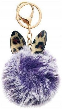 Zawieszka Brelok Puchata Futrzana Kulka Pompon