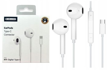 SŁUCHAWKI Z MIKROFONEM USB-C Typ C DOUSZNE