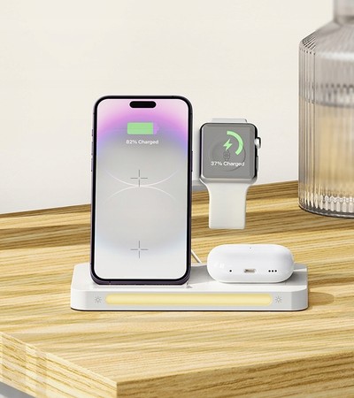 ŁADOWARKA INDUKCYJNA DO MAGSAFE DO IPHONE 15 14 13 / AIRPODS / WATCH RECCI