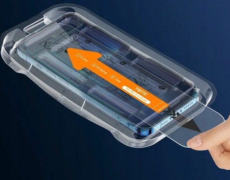 SZKŁO PRYWATYZUJĄCE DO IPHONE 11 XR Z RAMKĄ DO MONTAŻU ŁATWY MONTAŻ