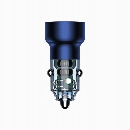 SUPER SZYBKA ŁADOWARKA SAMOCHODOWA LED USB-C TYP C i USB QC3.0 50W RECCI