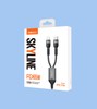 SZYBKI KABEL 3W1 W OPLOCIE USB-C TYP C LIGHTNING 65W 1.2M RECCI
