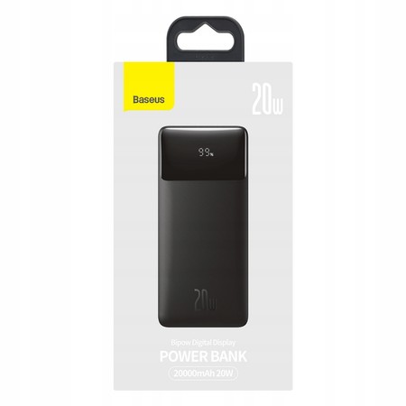 BASEUS POWER BANK 20000MAH 3X USB USB-C 15W +KABEL