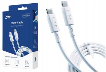 3MK KABEL PRZEWÓD do Apple USB-C iPad 100W 2M 5A