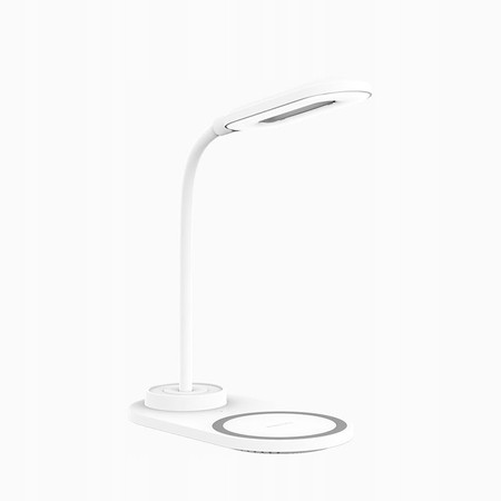 LAMPKA LED 360 Z ŁADOWARKA INDUKCYJNA 10W QI NA BIURKO SZAFKĘ RECCI