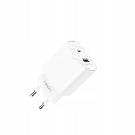 SZYBKA ŁADOWARKA SIECIOWA UNIWERSALNA 20W USB C DO TELEFONU 3A PD QC3 RECCI