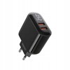 SZYBKA ŁADOWARKA SIECIOWA 18W 2x USB QC 3.0 ZASILACZ Z WYŚWIETLACZEM RECCI