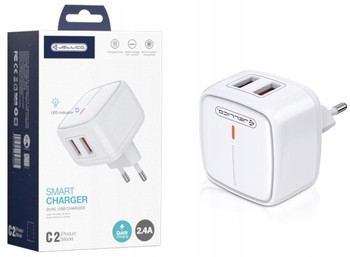 JELLICO SZYBKA ŁADOWARKA 2X USB 2.4A DO iPHONE