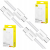 2X BASEUS KABEL PRZEWÓD USB-C 30W PD 480Mb/s 2M BIAŁY 2X USB C TYP C
