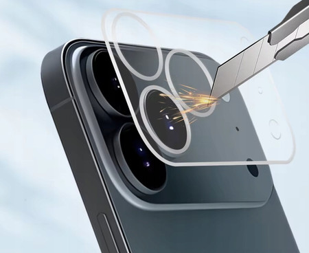 PEŁNE SZKŁO NA APARAT DO iPhone 17 PRO / PRO MAX OBIEKTYW PREMIUM 3D SZYBKA