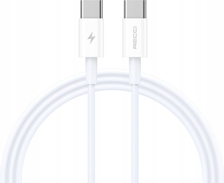 SZYBKI MOCNY KABEL USB-C TYP C PRZEWÓD PD 65W RECCI