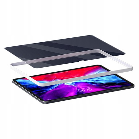 MOCNE SZKŁO HARTOWANE DO APPLE IPAD PRO 12.9 + POZYCJONER RAMKA RECCI