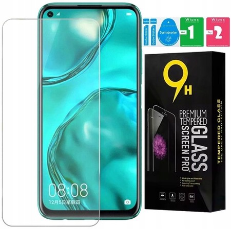 SZKŁO HARTOWANE do HUAWEI P40 LITE E OCHRONA EKRANU 9H ZESTAW