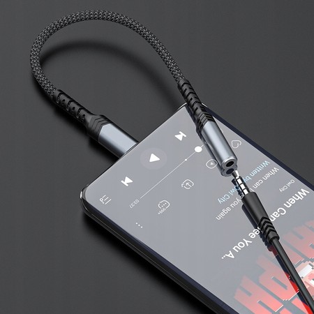 PRZEJŚCIÓWKA ADAPTER USB-C TYP C do AUX MINI JACK 3,5MM AUDIO RECCI