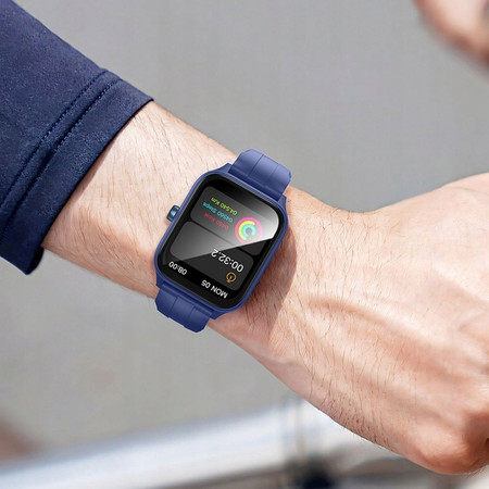 SMARTWATCH ZEGAREK MENU PL ROZMOWY POWIADOMIENIA PULS SPORT ZDROWIE PASEK