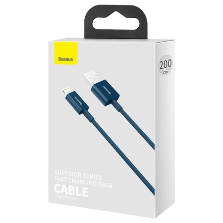 BASEUS SZYBKI KABEL LIGHTNING USB 2M DO iPHONE