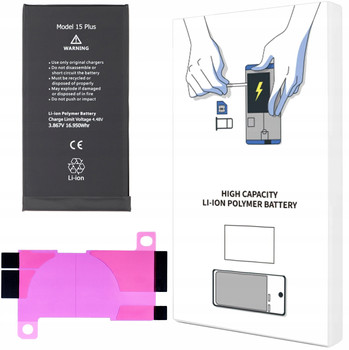 BATERIA DO iPHONE 15 PLUS POJEMNOŚĆ 4383 mAh ŚWIEŻA KOMPLET