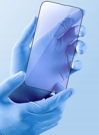 SZKŁO Z FILTREM ŚWIATŁA NIEBIESKIEGO SZYBKA do IPHONE 14 PRO MAX RECCI