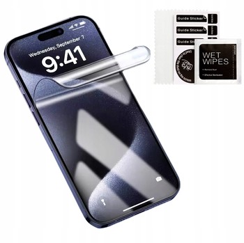 HYDROŻELOWA FOLIA do iPhone 14 PRO MAX OCHRONA EKRANU HYBRYDOWA ZESTAW