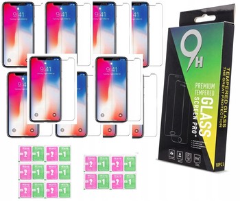 x10 Szkło Hartowane 9H do iPhone X Xs 11 Pro BOX