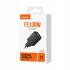 SZYBKA ŁADOWARKA SIECIOWA 30W USB i USB-C PD QC 3.0 WYŚWIETLACZ LED RECCI