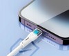 SZYBKI KABEL LIGHTNING USB 2.4A WZMACNIANY 1M ALUMINIOWE KOŃCÓWKI RECCI