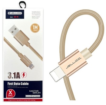 JELLICO SZYBKI KABEL LIGHTNING USB 1M 3.1A MOCNY