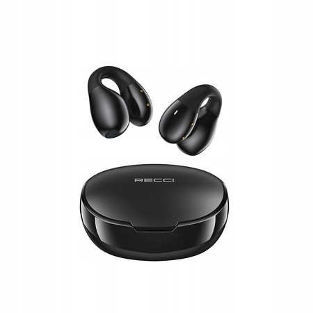 SŁUCHAWKI DOUSZNE BEZPRZEWODOWE BLUETOOTH 5.3 + KABEL POWERBANK TWS RECCI