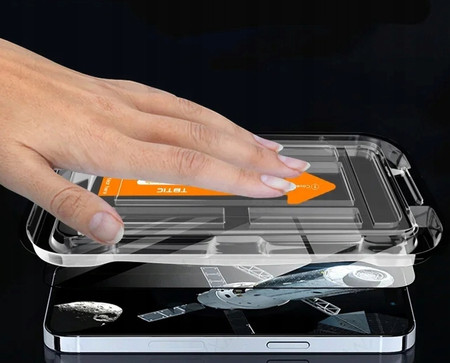 SZKŁO PRYWATYZUJĄCE do iPhone 17 PRO MAX Z RAMKĄ DO MONTAŻU ŁATWY MONTAŻ