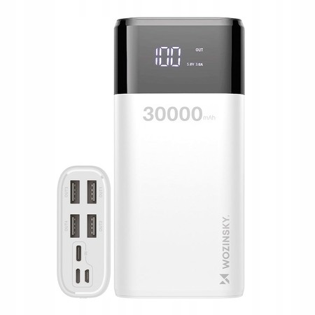 SZYBKI POWER BANK 30000MAH 20W 4x USB C Lightning