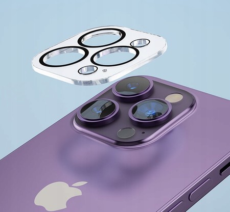 PEŁNE SZKŁO NA APARAT OBIEKTYW DO APPLE iphone 15 PRO MAX PREMIUM CLEAR