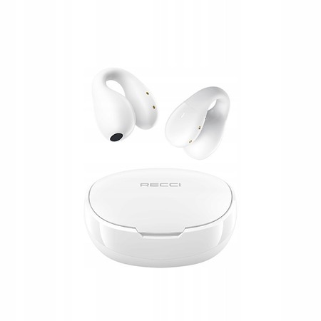 SŁUCHAWKI DOUSZNE BEZPRZEWODOWE BLUETOOTH 5.3 + KABEL POWERBANK TWS RECCI
