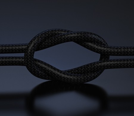 POZŁACANY MOCNY KABEL AUX MINI JACK 3,5MM AUDIO NYLON 1.2 M RECCI
