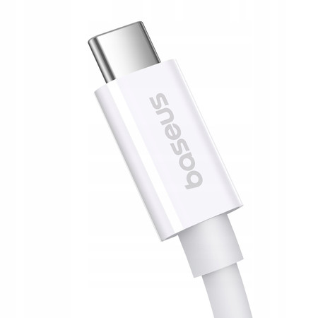 2X BASEUS KABEL PRZEWÓD USB-C 30W PD 480Mb/s 2M BIAŁY 2X USB C TYP C