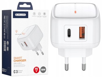 JELLICO ŁADOWARKA 18W USB 3.0 i USB - C PD