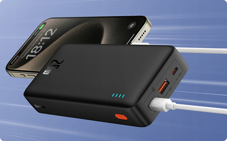 BASEUS POWER BANK Z SZYBKIM ŁADOWANIEM 20000MAH 20W USB-C USB-A Z KABLEM