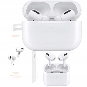 SŁUCHAWKI BEZPRZEWODOWE DOUSZNE BLUETOOTH MIKROFONEM KABEL POWERBANK RECCI