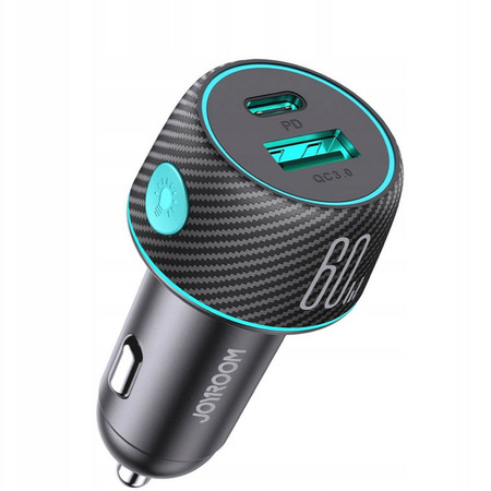 ŁADOWARKA SAMOCHODOWA SZYBKIE ŁADOWANIE 60W USB-C USB-A TYP C JOYROOM