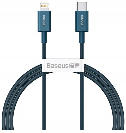 SZYBKI Baseus Kabel USB C Lightning 1m do iPhone