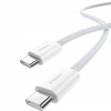 2X BASEUS KABEL PRZEWÓD USB-C 30W PD 480Mb/s 2M BIAŁY 2X USB C TYP C