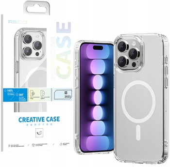 CASE ETUI MAGNETYCZNE DO IPHONE 15 PRO OBUDOWA WZMACNIANE MOCNE RECCI