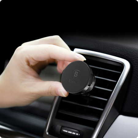 UCHWYT BASEUS DO KRATKI NAWIEWU DO AUTA NA KRATKE MAGNETYCZNY + BLASZKI