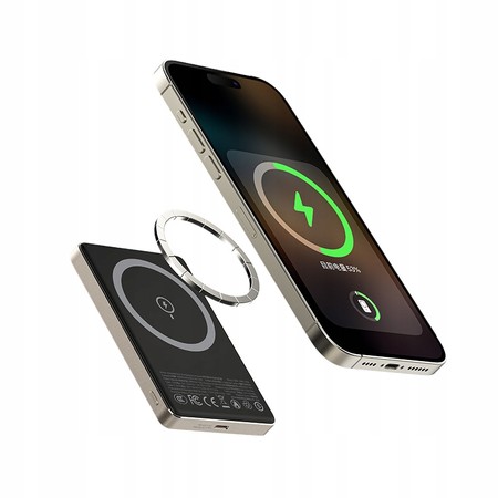 SZYBKI POWERBANK DO MAGSAFE MAGNETYCZNY BEZPRZEWODOWY 10000MAH 20W ARMOR MOC