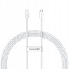 2X BASEUS KABEL PRZEWÓD USB-C 30W PD 480Mb/s 2M BIAŁY 2X USB C TYP C