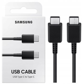 ORYGINALNY KABEL SAMSUNG 2X USB C SZYBKIE ŁADOWANIE TYP C 25W 3A