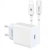 SZYBKA ŁADOWARKA SIECIOWA USB C 20W PD QC 3.0 + KABEL LIGHTNING DO IPHONE