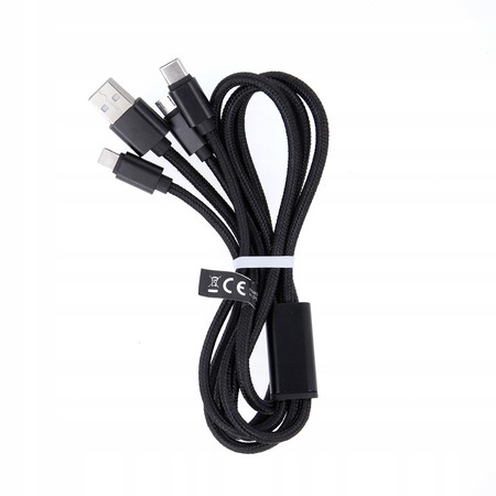 SZYBKI KABEL 3w1 LIGHTNING / MICRO USB / TYP-C