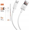 KABEL MICRO USB MOCNY SZYBKI 2.4A RECCI BIAŁY